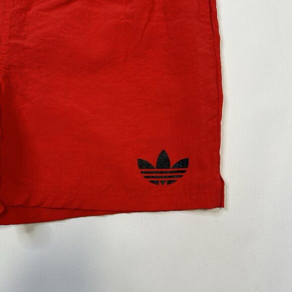 Vintage Adidas Shorts Athletic Nylon Trefoil Spellout Soccer 80s 90s MENS XL - Picture 9 of 10